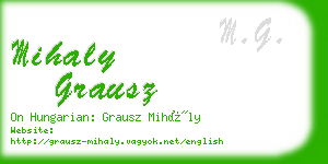 mihaly grausz business card